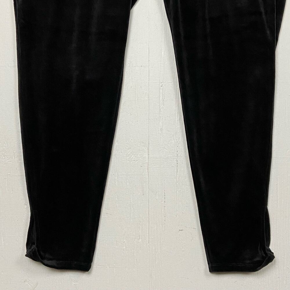 Talbots Women's Black Velour High Rise Lounge Legging Pants Size 2X NWT - Picture 3 of 13